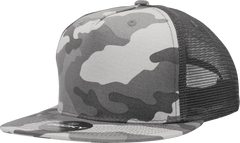 Decky 1040 Classic 5 Panel Cot. Trucker Cap - Urban Camo - Urban Camo / One Size Fits Most