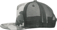 Decky 1040 Classic 5 Panel Cot. Trucker Cap - Urban Camo - Urban Camo / One Size Fits Most
