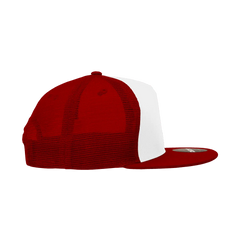 Decky 1040 Classic 5 Panel Trucker Cap White Cardinal White Cardinal / One Size Fits Most