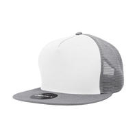 Decky 1040 Classic 5 Panel Trucker Cap - White Gray - White Gray / One Size Fits Most