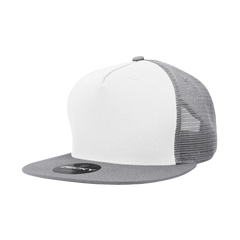 Decky 1040 Classic 5 Panel Trucker Cap - White Gray - White Gray / One Size Fits Most
