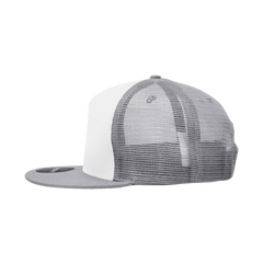Decky 1040 Classic 5 Panel Trucker Cap - White Gray - White Gray / One Size Fits Most