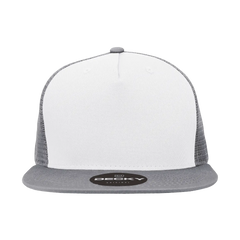 Decky 1040 Classic 5 Panel Trucker Cap - White Gray - White Gray / One Size Fits Most