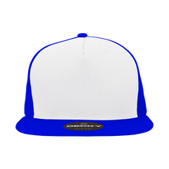 Decky 1040 Classic 5 Panel Trucker Cap - White Royal - White Royal / One Size Fits Most