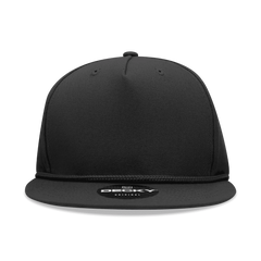 Decky 1041 Classic Flat Bill Golf Cap - Black - Black / One Size Fits Most