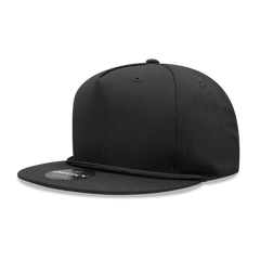 Decky 1041 Classic Flat Bill Golf Cap - Black - Black / One Size Fits Most