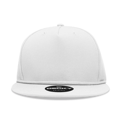 Decky 1041 Classic Flat Bill Golf Cap - White - White / One Size Fits Most