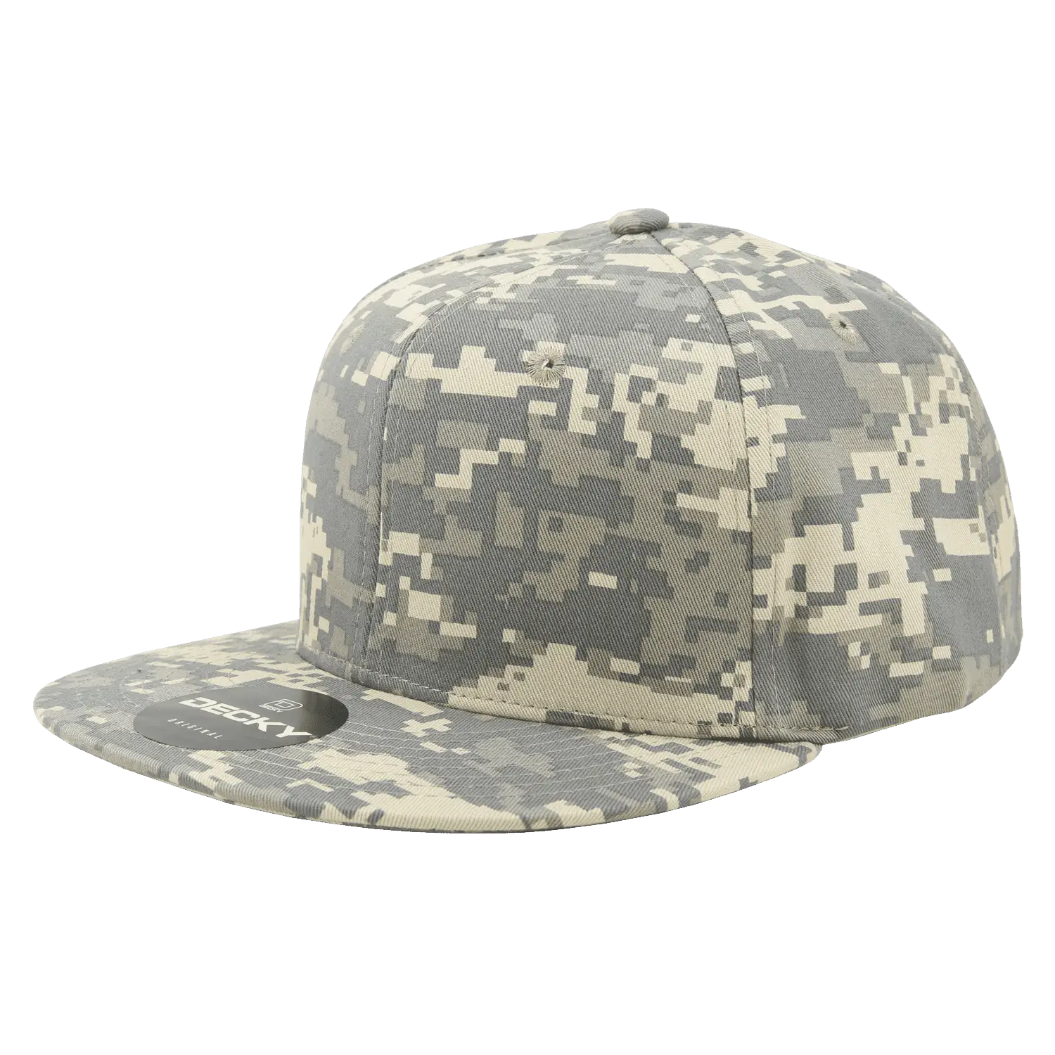 Decky 1047 Digital Camo Snapback Cap - Army Digicam - Army Digicam / One Size Fits Most