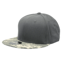Decky 1047 Digital Camo Snapback Cap - Army Digicam Dark Gray - Army Digicam Dark Gray / One Size Fits Most
