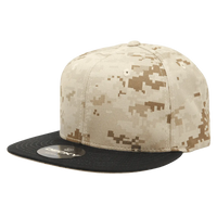 Decky 1047 Digital Camo Snapback Cap - Black Desert Camo - Sand Black / One Size Fits Most