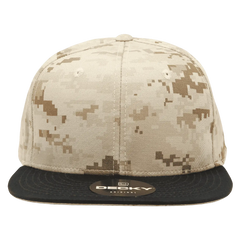 Decky 1047 Digital Camo Snapback Cap - Black Desert Camo - Sand Black / One Size Fits Most