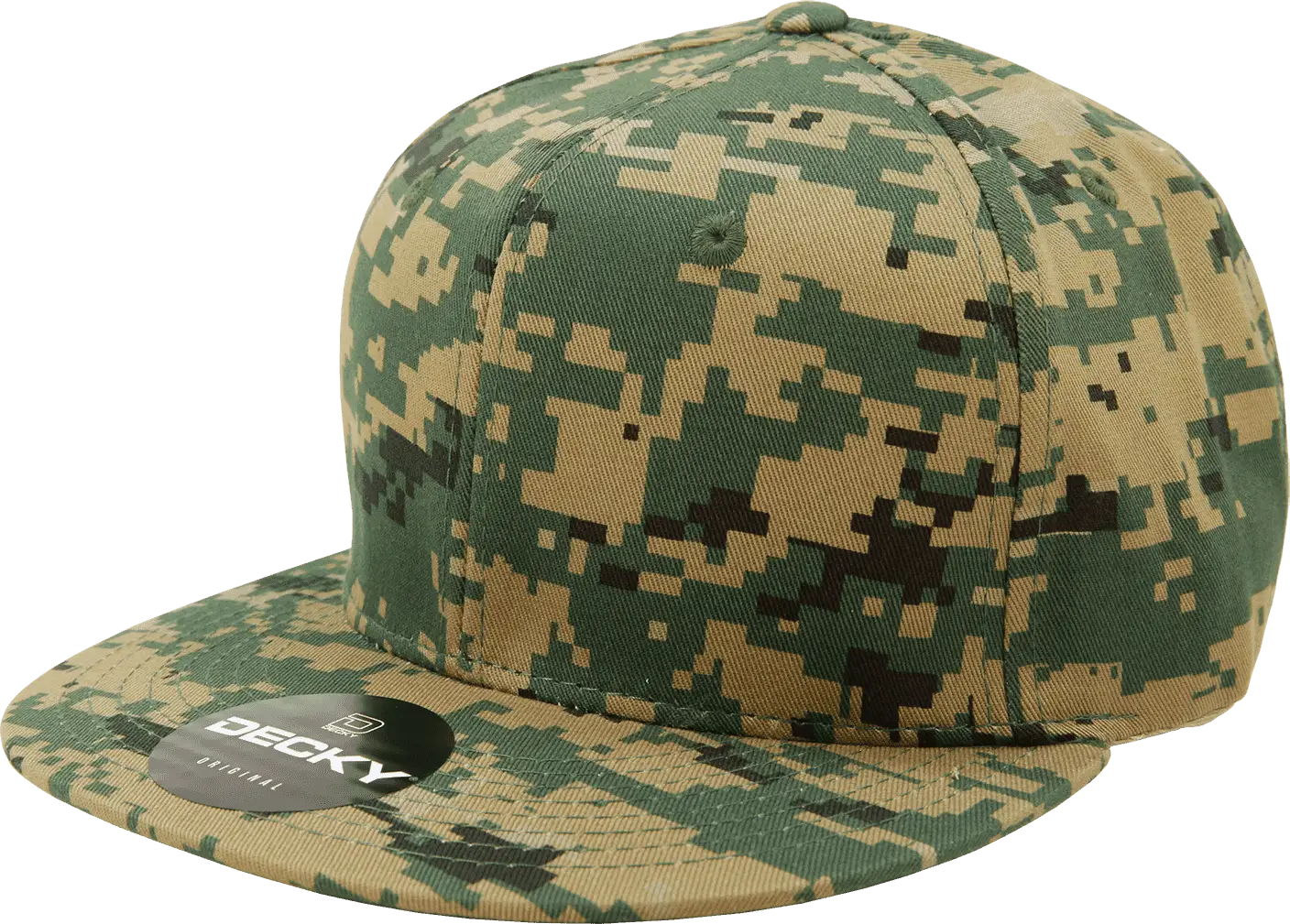 Decky 1047 Digital Camo Snapback Cap - MCU Camo - MCU Camo / One Size Fits Most