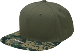 Decky 1047 Digital Camo Snapback Cap - MCU Camo Olive - MCU Camo Olive / One Size Fits Most