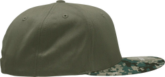 Decky 1047 Digital Camo Snapback Cap - MCU Camo Olive - MCU Camo Olive / One Size Fits Most