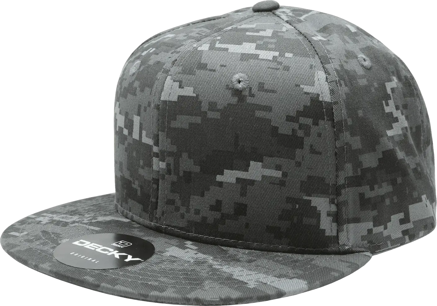 Decky 1047 Digital Camo Snapback Cap - NTG Camo - NTG Camo / One Size Fits Most