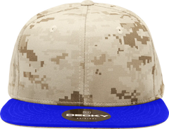 Decky 1047 Digital Camo Snapback Cap - Royal Desert Camo - Royal Desert Camo / One Size Fits Most