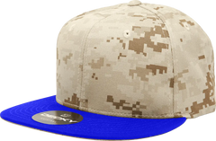 Decky 1047 Digital Camo Snapback Cap - Royal Desert Camo - Royal Desert Camo / One Size Fits Most