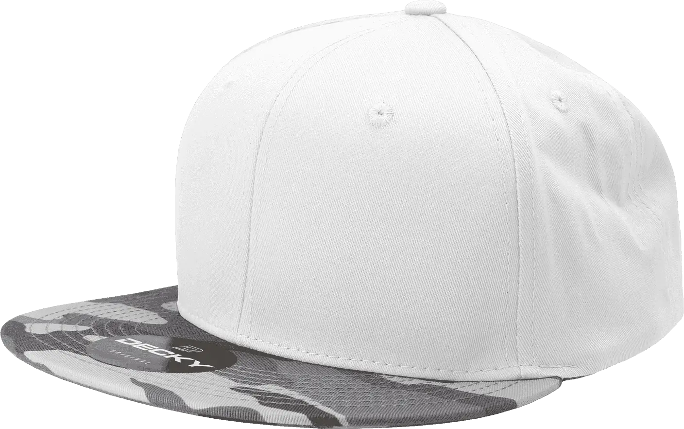 Decky 1047 Digital Camo Snapback Cap - Urban Camo White - Urban Camo White / One Size Fits Most
