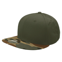 Decky 1047 Digital Camo Snapback Cap - Woodland Olive - Woodland Olive / One Size Fits Most