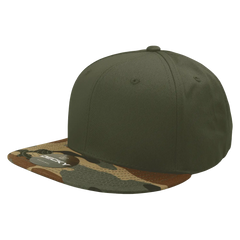 Decky 1047 Digital Camo Snapback Cap - Woodland Olive - Woodland Olive / One Size Fits Most