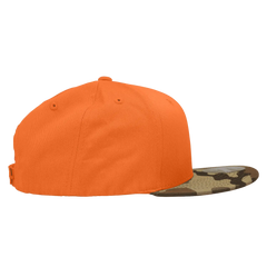 Decky 1047 Digital Camo Snapback Cap - Woodland Orange - Woodland Orange / One Size Fits Most