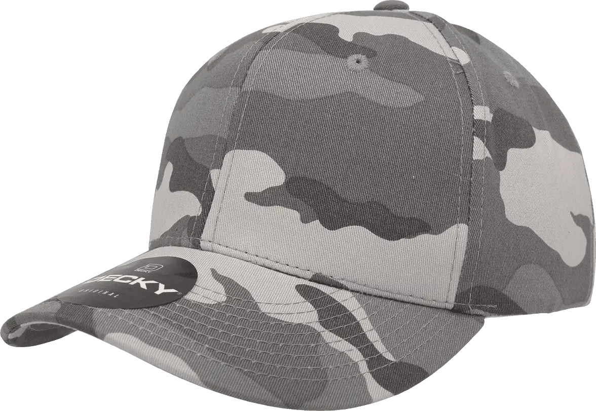 Decky 1048 Camo Curve Bill Baseball Cap Urban Camo Urban Camo / One Size Fits Most