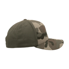 Decky 1048 Camo Curve Bill Baseball Cap Woodland Olive Woodland Olive / One Size Fits Most