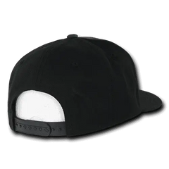 Decky 1049 Camo Cotton Snapback Cap - Black Woodland Camo Black - Woodland Black / One Size Fits Most
