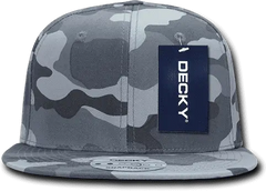 Decky 1049 Camo Cotton Snapback Cap - Urban Camo - Urban Camo / One Size Fits Most