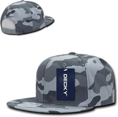 Decky 1049 Camo Cotton Snapback Cap - Urban Camo - Urban Camo / One Size Fits Most