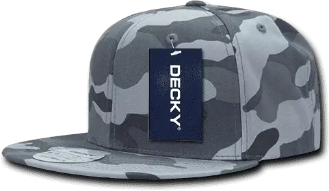 Decky 1049 Camo Cotton Snapback Cap - Urban Camo - Urban Camo / One Size Fits Most