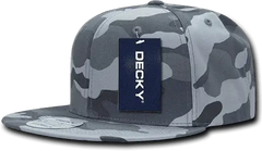 Decky 1049 Camo Cotton Snapback Cap - Urban Camo - Urban Camo / One Size Fits Most