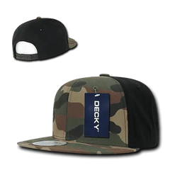 Decky 1049 Camo Cotton Snapback Cap - Woodland Camo Woodland Camo Black - Muti-Color / One Size Fits Most