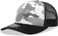 Decky 1054 Cotton Curve Billl Trucker Cap - Black Urban Camo Black - Black Urban Camo Black / One Size Fits Most