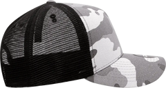Decky 1054 Cotton Curve Billl Trucker Cap - Black Urban Camo Black - Black Urban Camo Black / One Size Fits Most