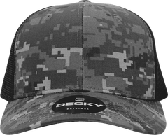 Decky 1054 Cotton Curve Billl Trucker Cap - NTG Camo - NTG Camo / One Size Fits Most
