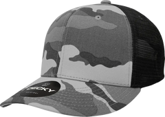 Decky 1054 Cotton Curve Billl Trucker Cap - Urban Camo Black - Urban Camo Black / One Size Fits Most