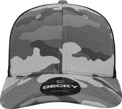 Decky 1054 Cotton Curve Billl Trucker Cap - Urban Camo Black - Urban Camo Black / One Size Fits Most