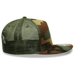 Decky 1063 10 Panel Flat Bill Trucker Cap - Woodland Camo - Woodland Camo / One Size Fits Most