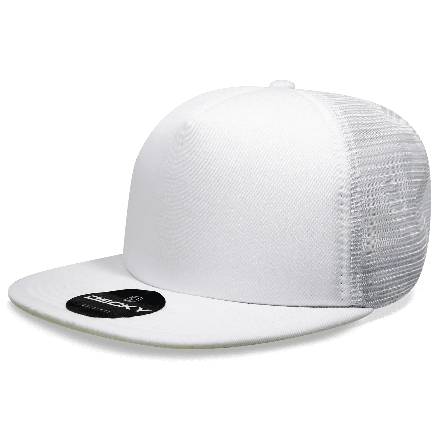 Decky 1080 Heavy Duty Foam Trucker Cap - White White - White / One Size Fits Most