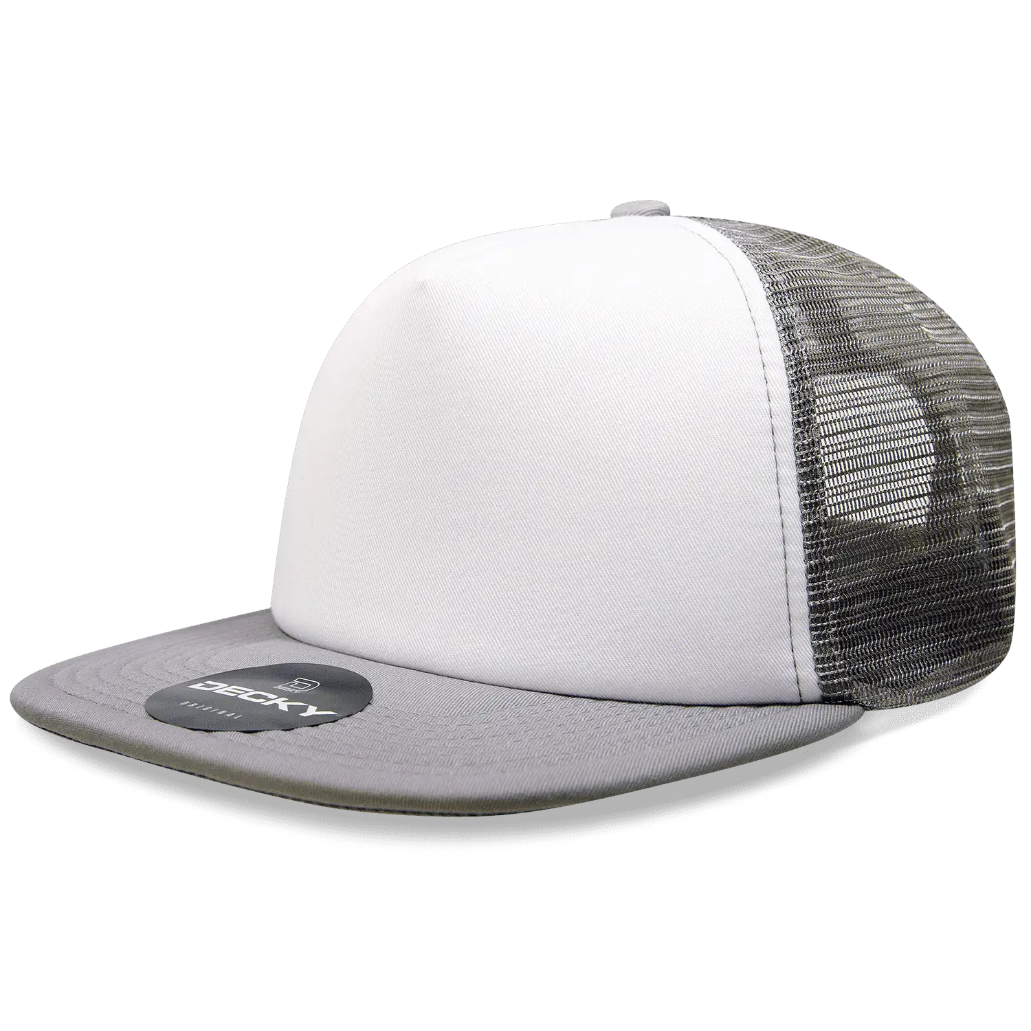 Decky 1080 Heavy Duty Foam Trucker Cap White Gray White Gray / One Size Fits Most