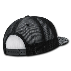 Decky 1083 Bandanna Trucker Cap - Black - Black / One Size Fits Most