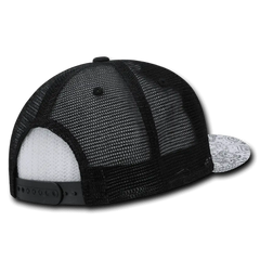 Decky 1083 Bandanna Trucker Cap - Black White - Black White / One Size Fits Most