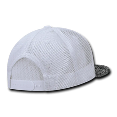 Decky 1083 Bandanna Trucker Cap - White Black - White Black / One Size Fits Most