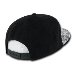 Decky 1093 Bandanna Snapback Cap - Black White - Black White / One Size Fits Most
