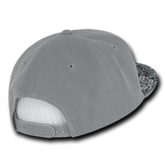 Decky 1093 Bandanna Snapback Cap - Gray Black - Gray Black / One Size Fits Most