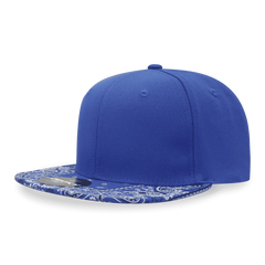 Decky 1093 Bandanna Snapback Cap - Royal Royal - Royal / One Size Fits Most