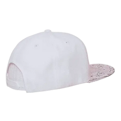 Decky 1093 Bandanna Snapback Cap - White Pink - White Pink / One Size Fits Most