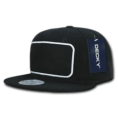 Decky 1096 Patch Snapback Cap - Black - Black / One Size Fits Most