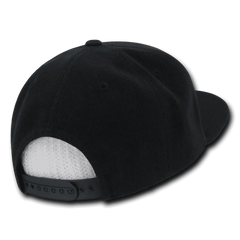 Decky 1096 Patch Snapback Cap - Black - Black / One Size Fits Most